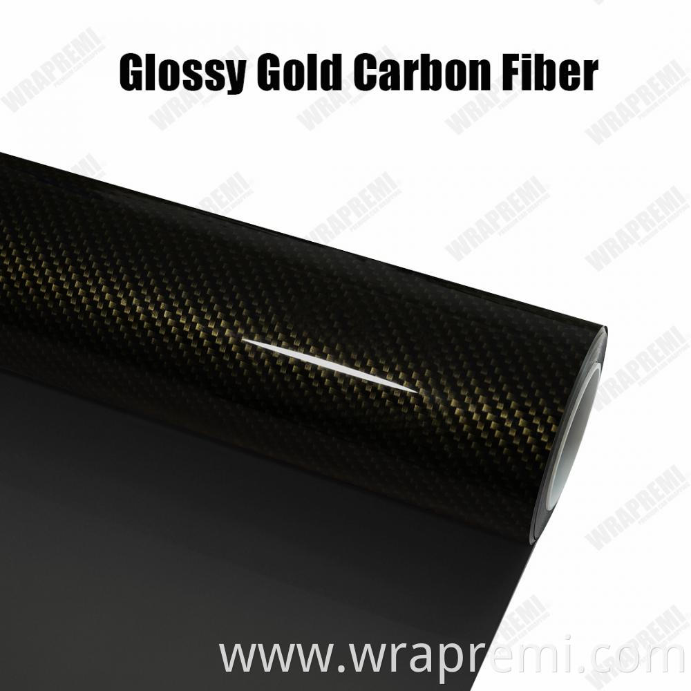 Glossy Gold Carbon Fiber Jpg